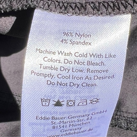 🌻EUC Eddie Bauer Black Lightweight High-Rise Wicking Cargo Pants Womens Size 16 - Picture 6 of 6